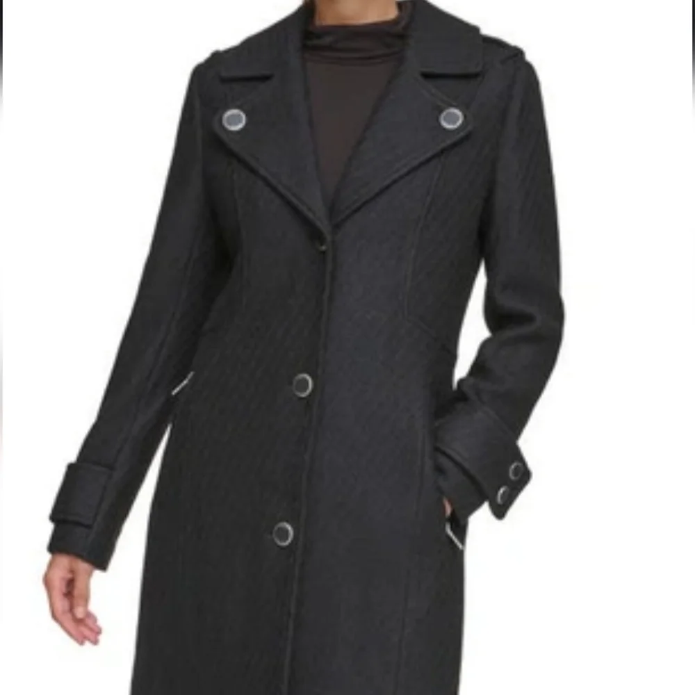 Guess Notch Lapel Wool Blend Women's Coat Size XXL
